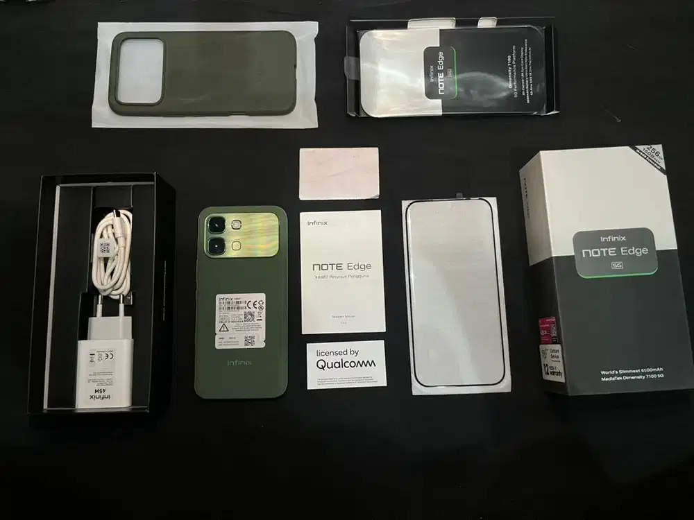 INFINIX NOTE EDGE 5G 8/256 UMUR 2 MINGGU NOTA ADA LENGKAP