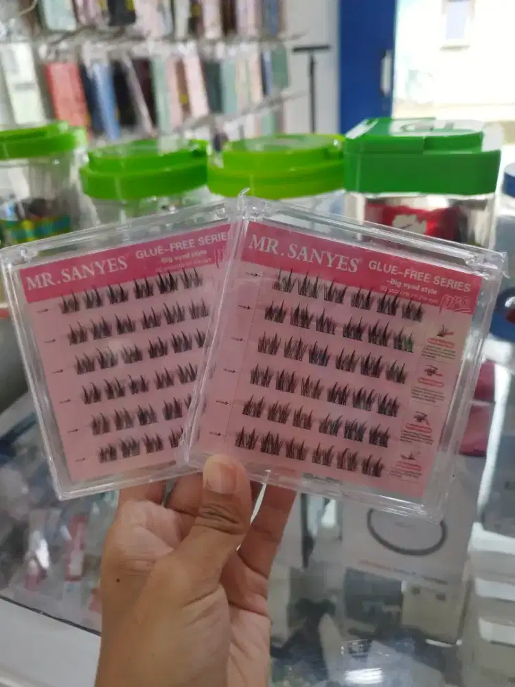 MR SANYES Eyelash Bulu Mata Palsu (Tanpa Lem, Langsung Tempel)