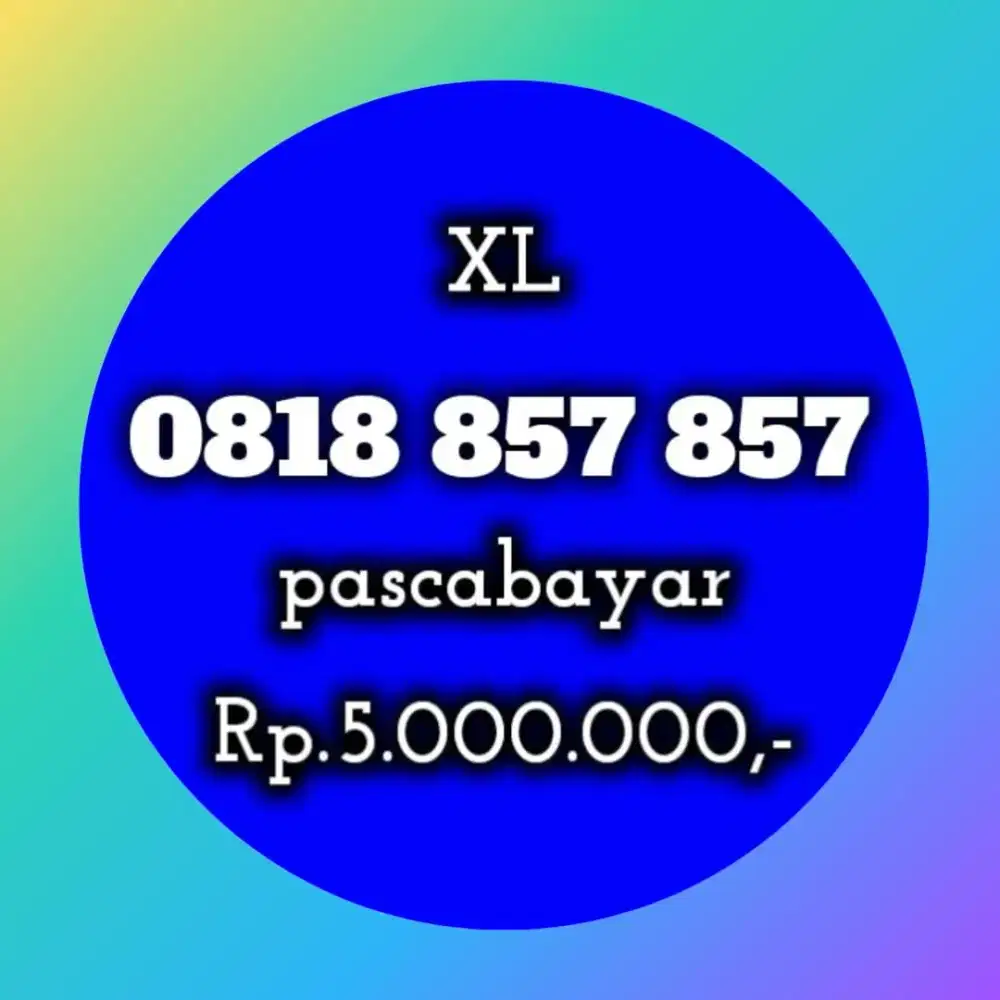 NOMOR CANTIK XL 857 857