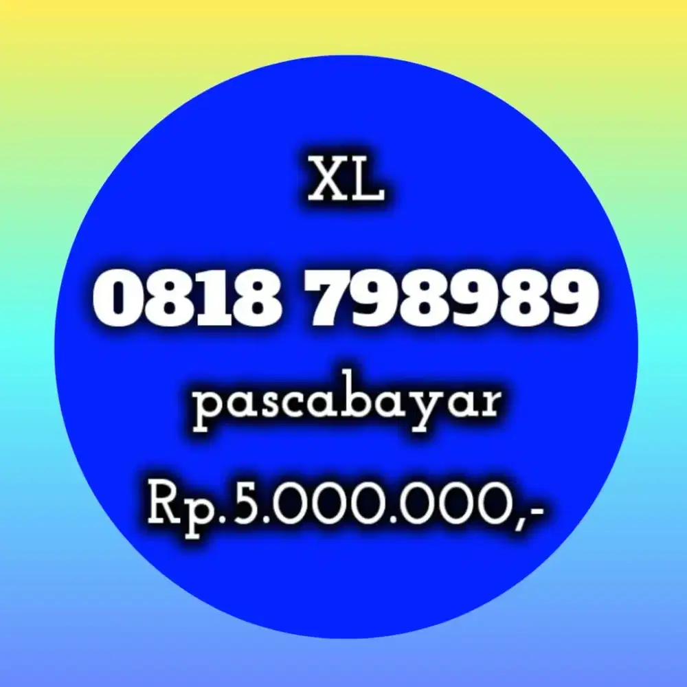NOMOR CANTIK XL 79 8989