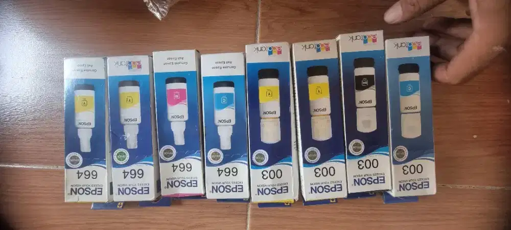 Borong tinta printer epson 003 dan 664 8pcs