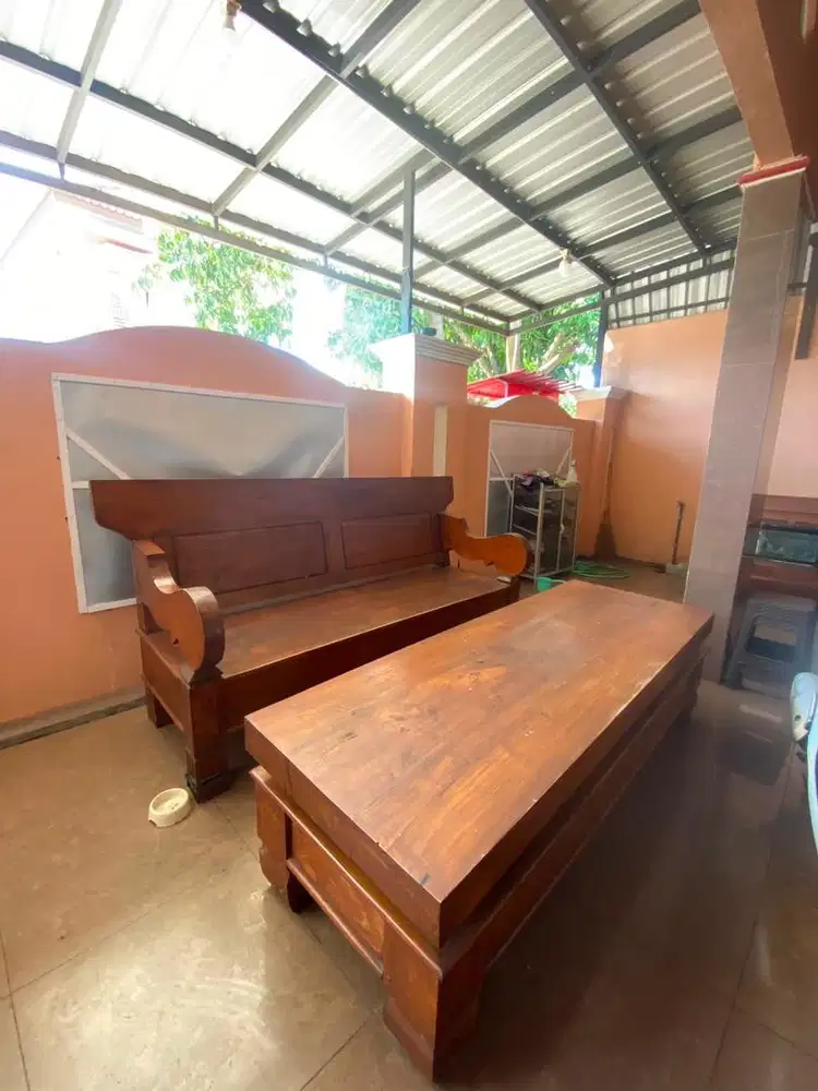 meja kursi jati