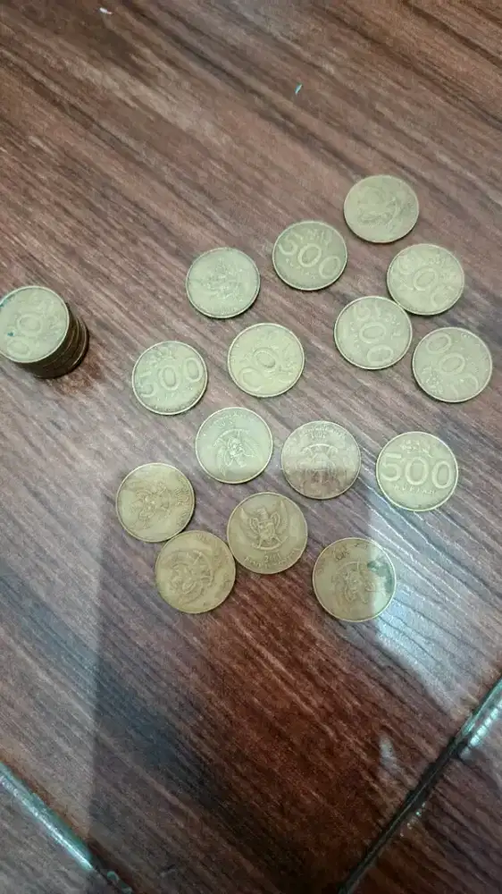 Dijual uang koin Rp. 500 tahun pembuatan 2000-2003
