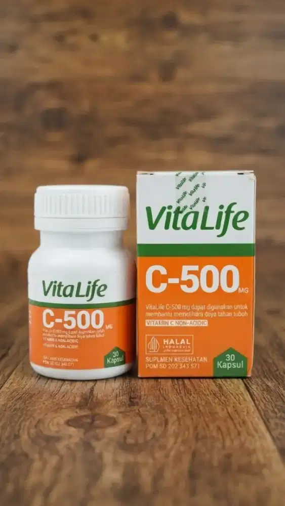 [SEGEL] Vitamin C 500mg VITALIFE isi 30 kapsul ED.05/2029 ORIGINAL