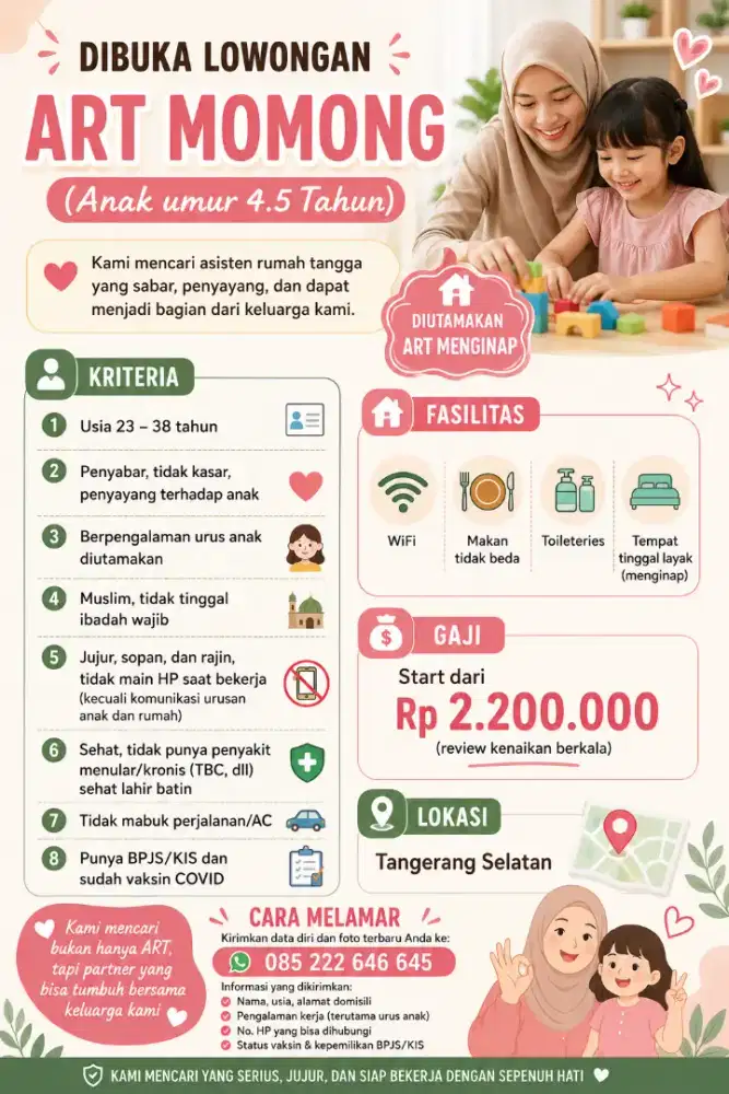Dicari ART Momong