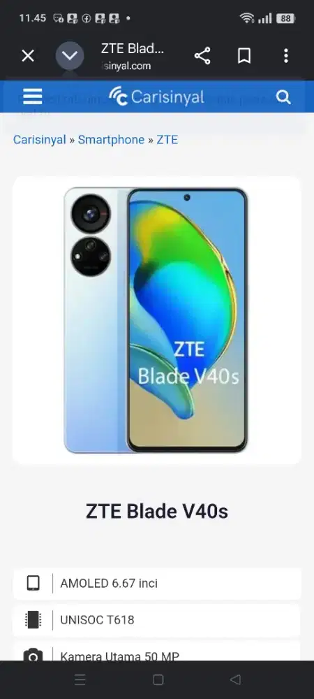 ZTE Blade V40S NFCRAM 6/128