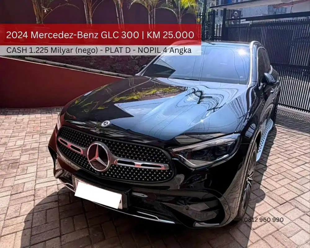 CASH 1.225M 2024 Mercedes-Benz GLC 300 Plat D