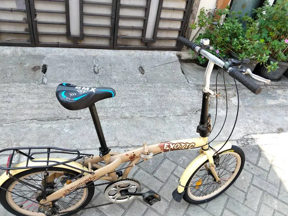 Jual sepeda lipat exotic 20 inch. Tinggal gowes.