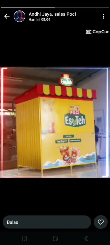 Jaga stand minuman