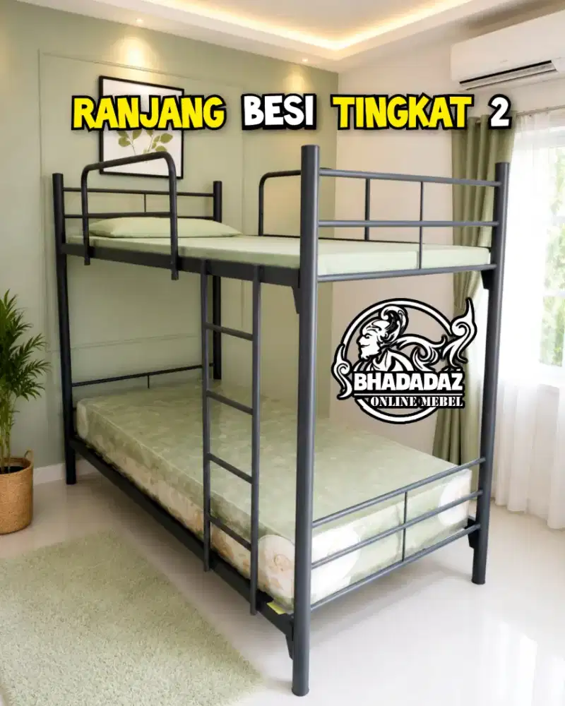 Ranjang Besi Tingkat 2