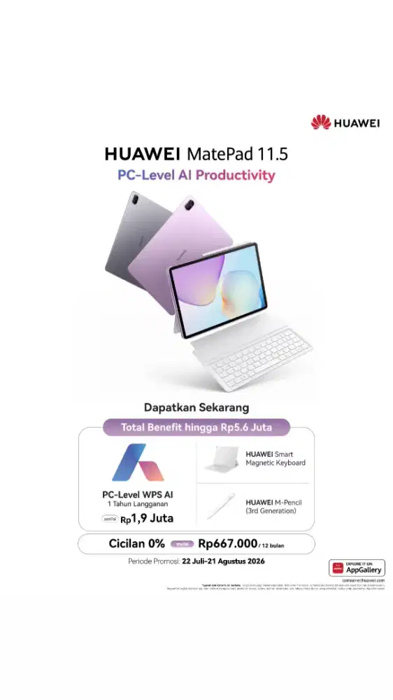 Huawei Matepad 11.5 AG 2026 Resmi