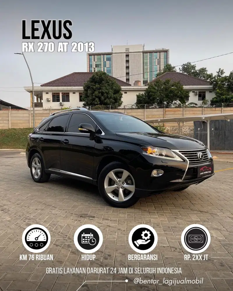 [TERMURAH] Lexus RX 270 AT 2013