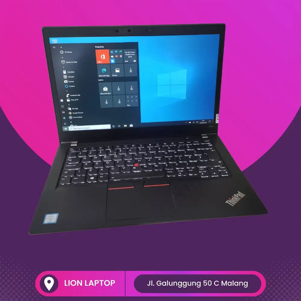 RAM 8GB Core i5 gen 8 Lenovo Thinkpad T480s SLIM [26|07]