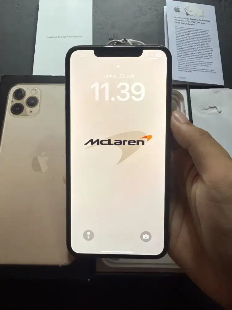 Iphone 11 pro max 256gb gold resmi ibox fulset mulus normal bisa tt