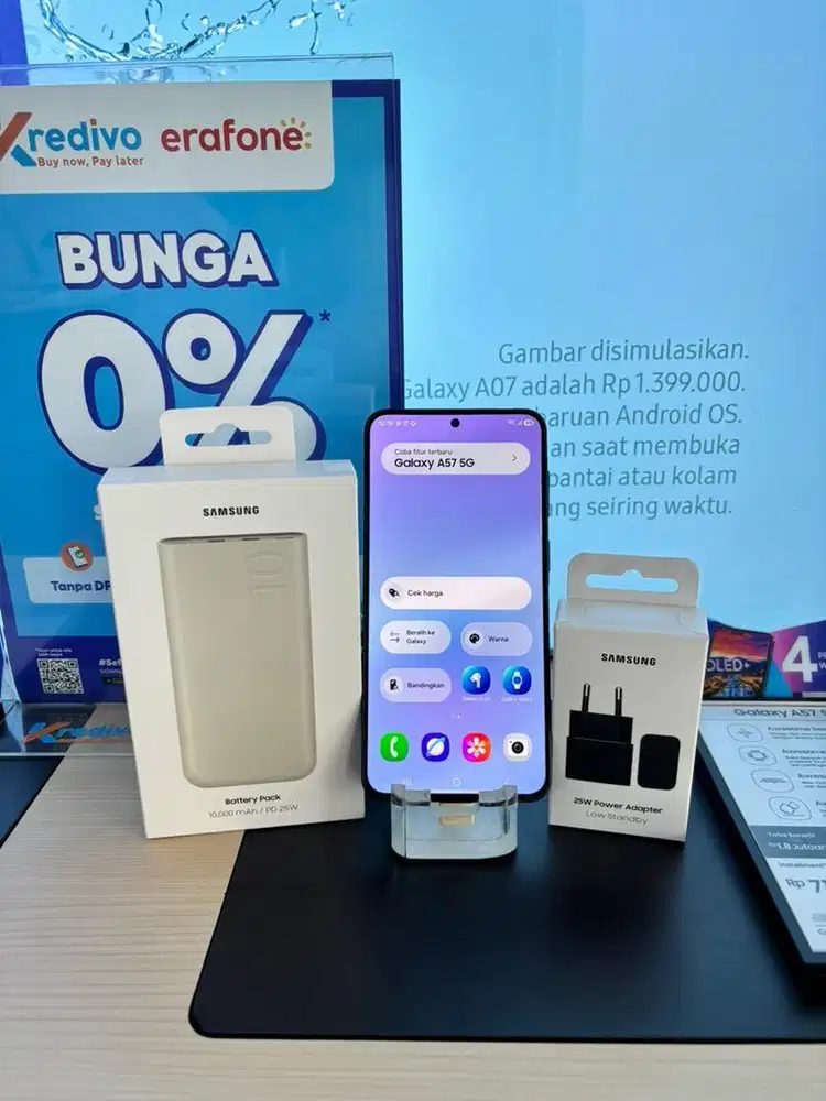 Promo Galaxy A57 tebus murah adaptor dan Powerbank 146k
