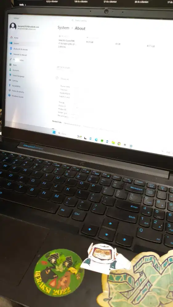LENOVO IDEAPAD GAMING i5 GTX – SIAP PAKAI UNTUK KERJA & KULIAH