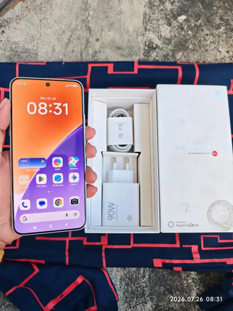 Xiaomi 15 12/256 Fullset ori segel mulus no minus garansi ON 2027