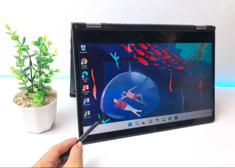 Laptop 2in1 Lenovo Touchscreen Flip core i5 gen baru Ram 16gb Toga L13
