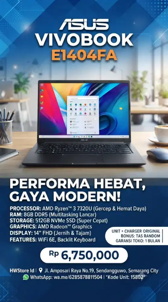 ASUS VIVOBOOK E1404FA | like new