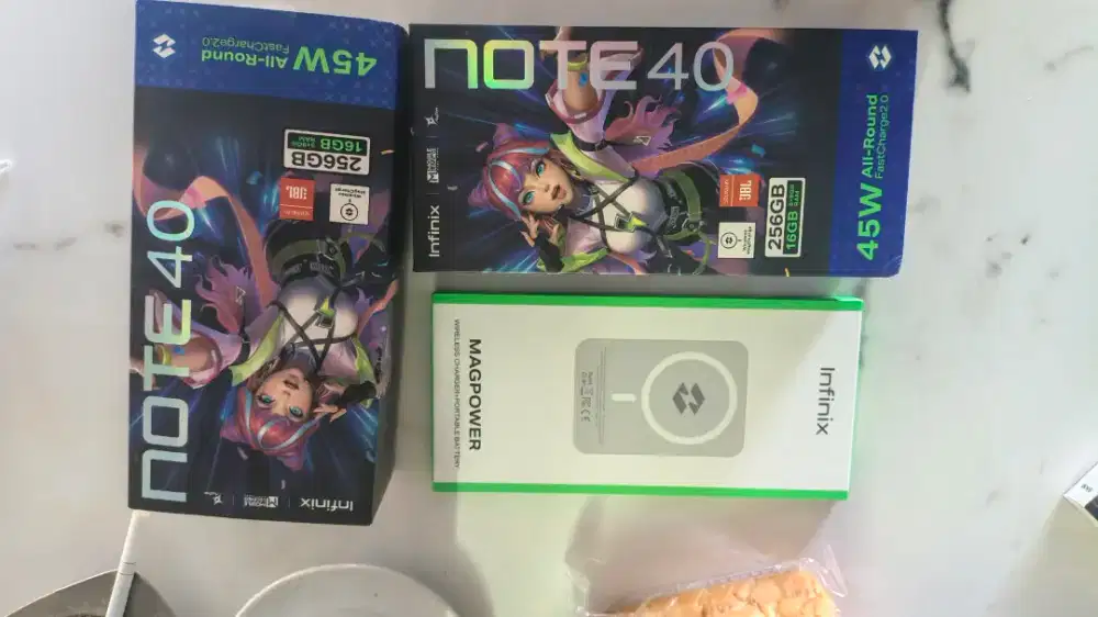 Infinix NOTE 40 kondisi istimewa & lengkap, dijual karena BU