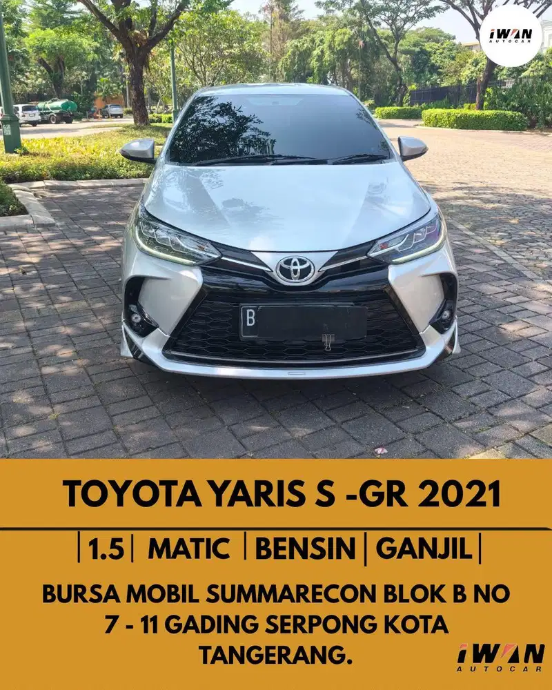 2021 TOYOTA YARIS S GR SPORT 1.5 AT