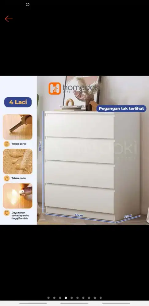 Homedoki meja tv dan lemari