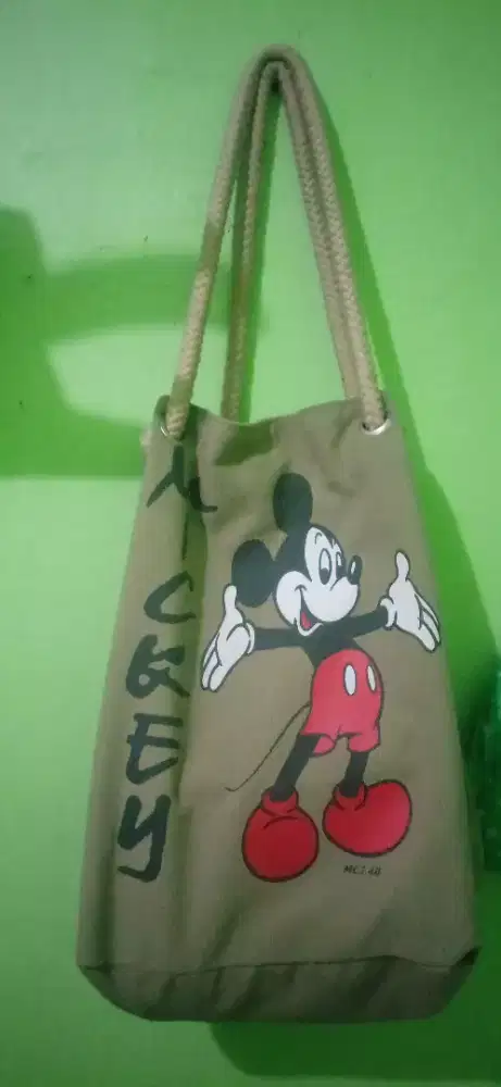 Tas totebag gambar Mickey mouse
