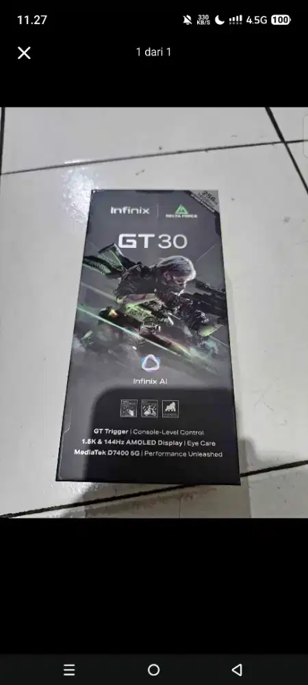 Infinix gt30 5G fullset no minus baru 2 minggu kurang