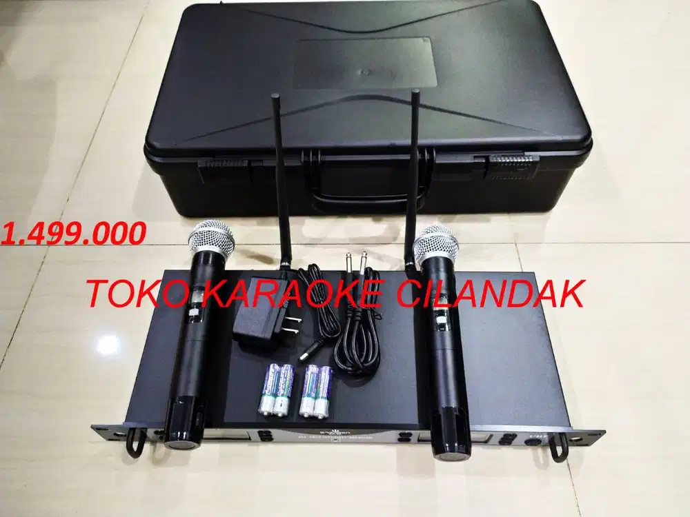 microphone wirless baru bagus