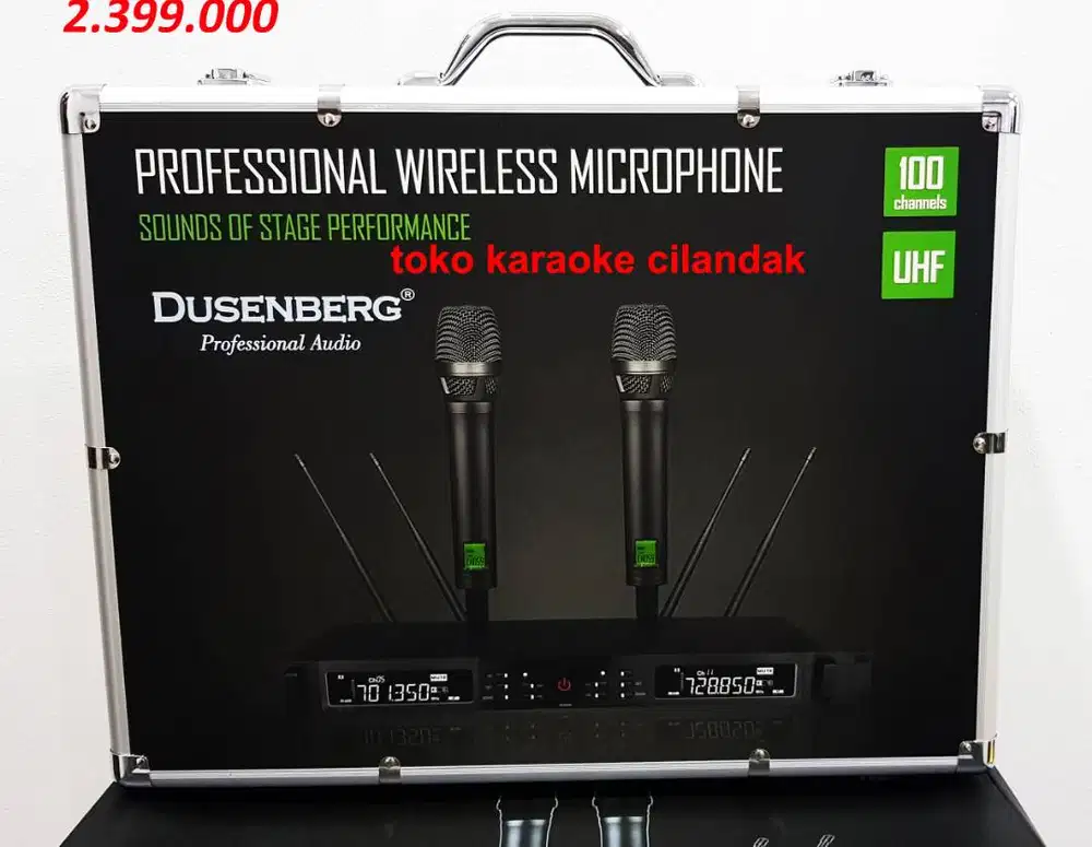wirless doble mic bagus masih baru