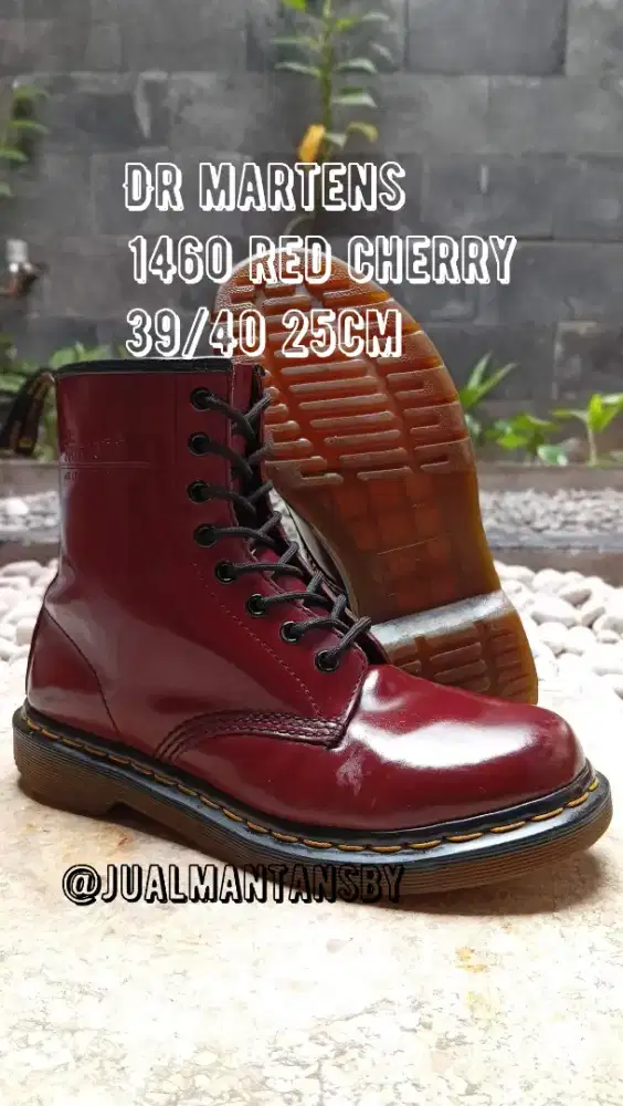 DR MARTENS 1460 Red Cherry  Made in Vietnam