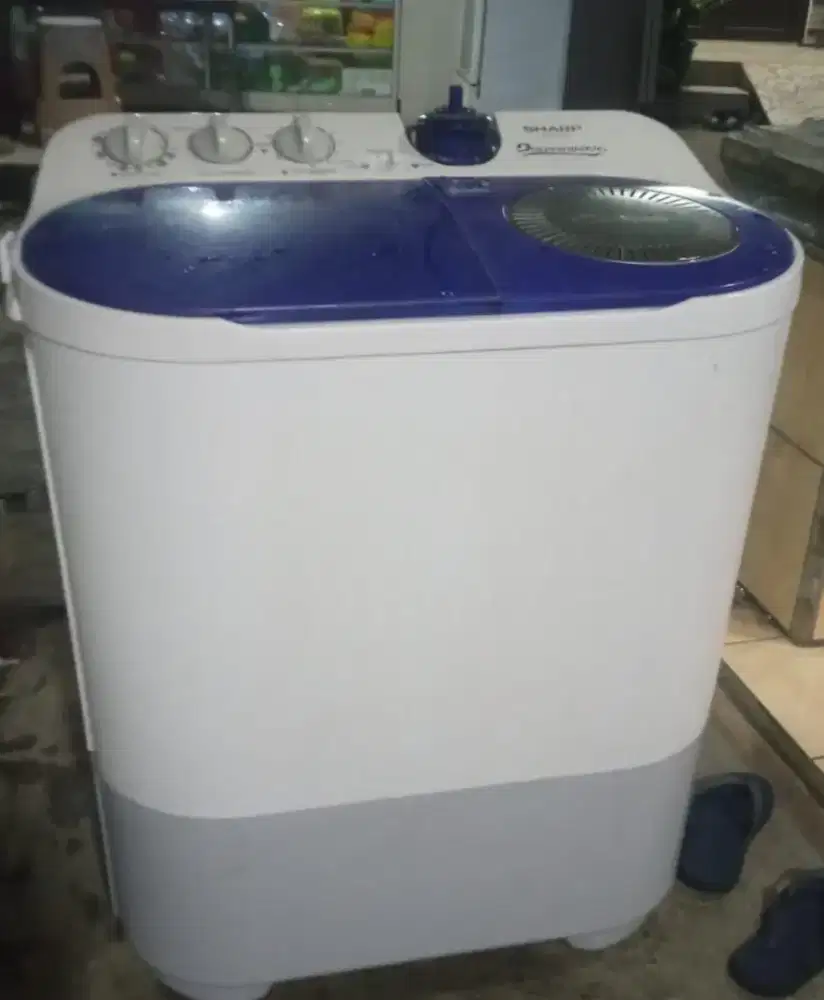 Mesin cuci 2tabung merek sharp 8kg
