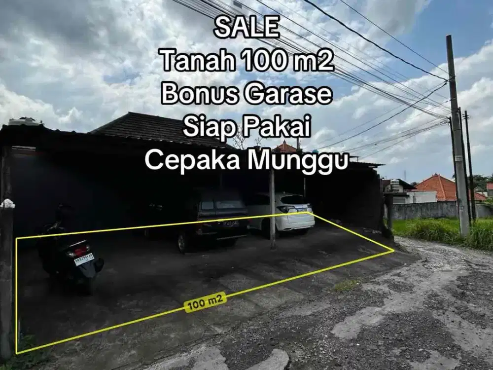 SALE Tanah 1 Are Bonus Garase Cepaka