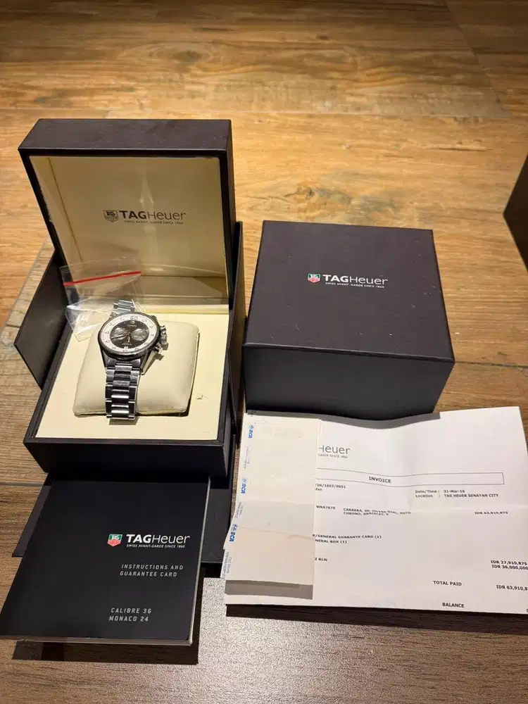 TAG HEUER Carrera Calibre 36, Jam Tangan Original