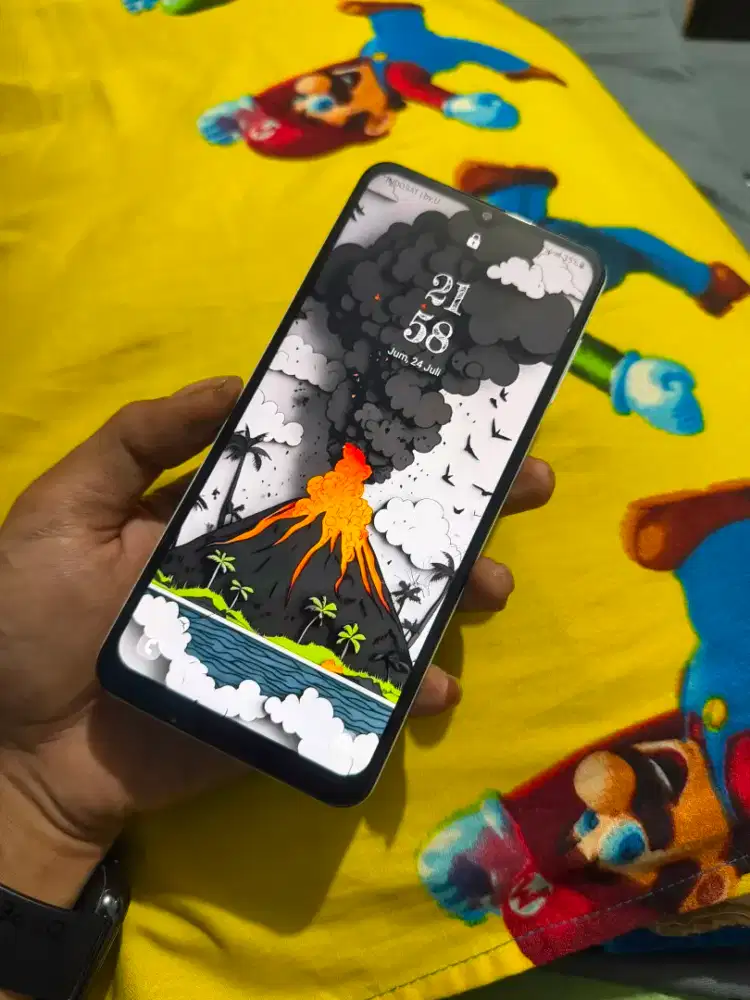 Samsung A12 Ram 6/128GB Normal semua siap pakai retak aja Lok PAMULANG