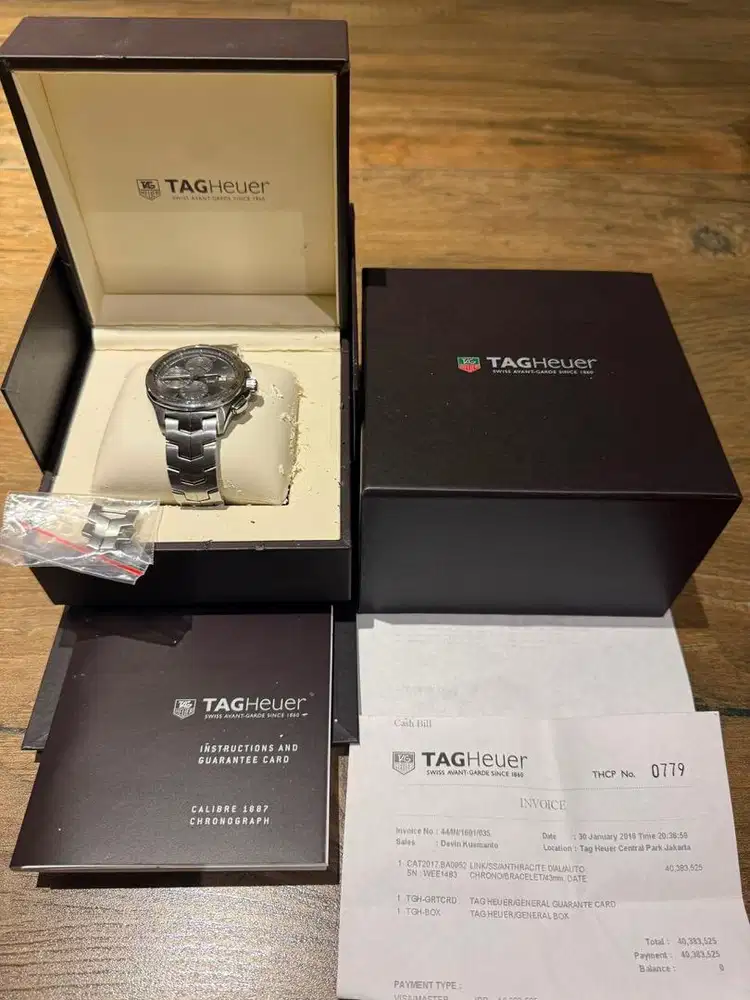 TAG HEUER Calibre 16 “Chronograph” Grey Dial