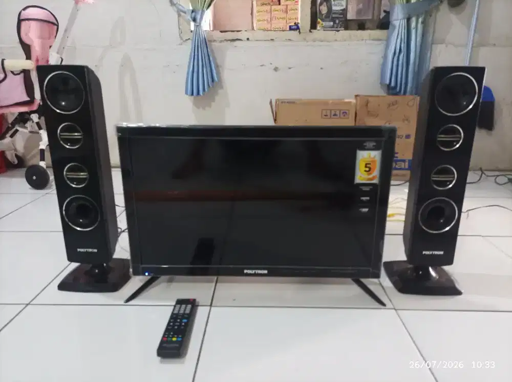 Tv analog 24 inch merk polytron cinemax