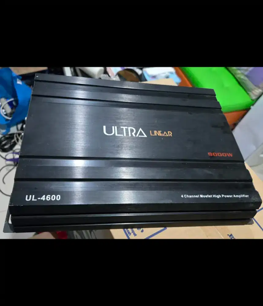 Jual koleksi simpanan power amplifier mobil ULTRA LINEAR 9000 watt ori