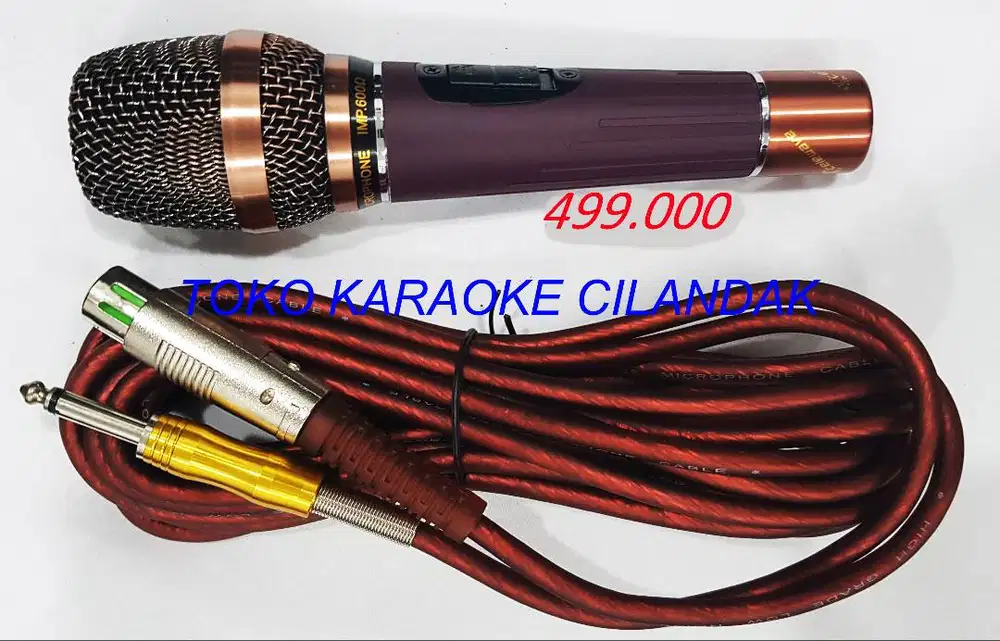 microphone set kabel bagus dan elegan nyaman di pegang