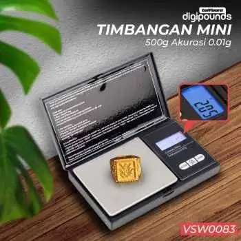 Timbangan Emas Mini Digital Multifungsi 0.01g 500g Akurat70000
