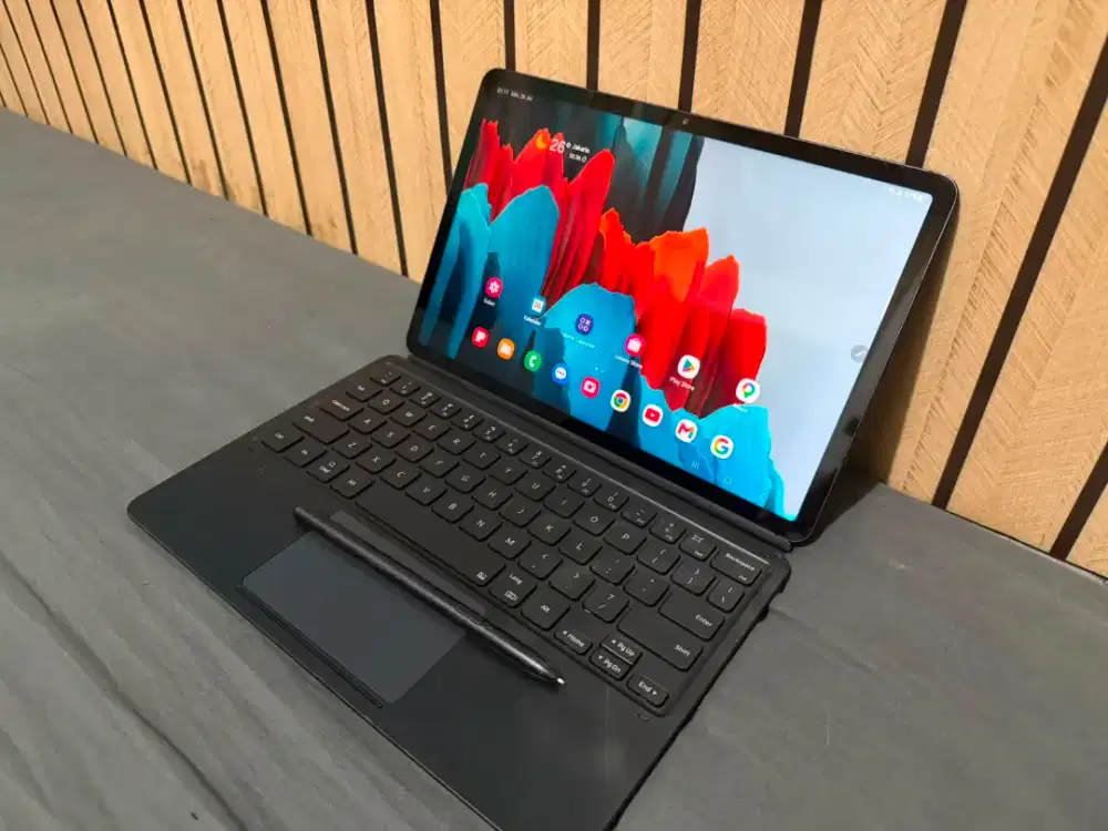 SAMSUNG TAB S7 + KEYBOARD + S-PEN 6/128 bisa kartu Lok. PAMULANG UNPAM