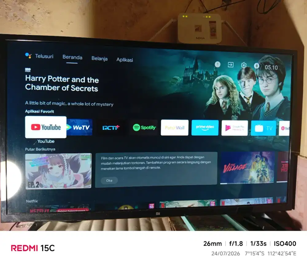 Xiomi android TV 32 in masih bagus tanpa dos dan remot
