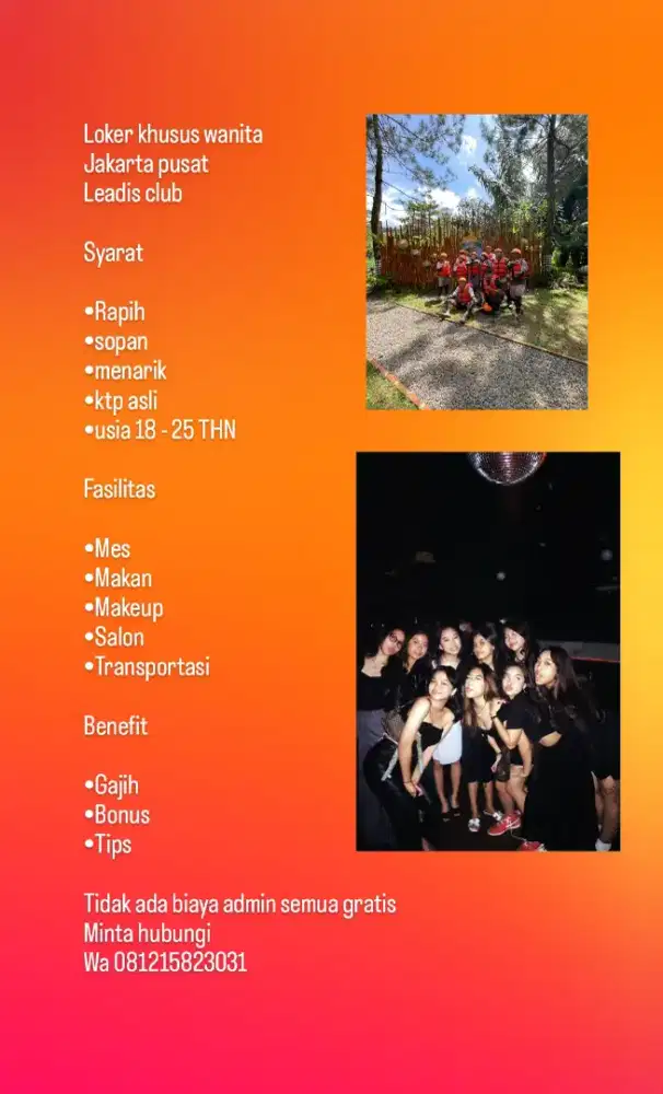 Loker khusus cewe