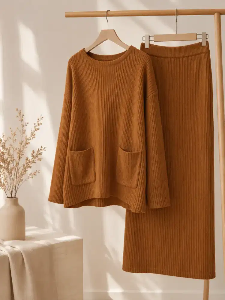 One Set Knit Teracota