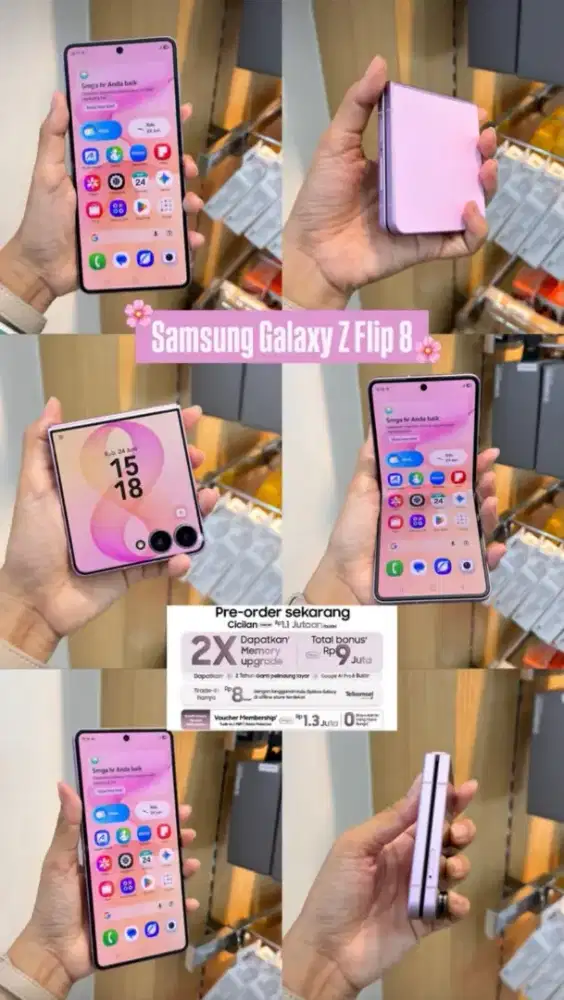 yuk ikuti Pre-Order samsung Galaxy Zflip8 dan dapatkan benefit 12,8jt