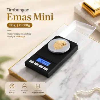 Timbangan Emas Mini Digital Multifungsi 50g 0.001g