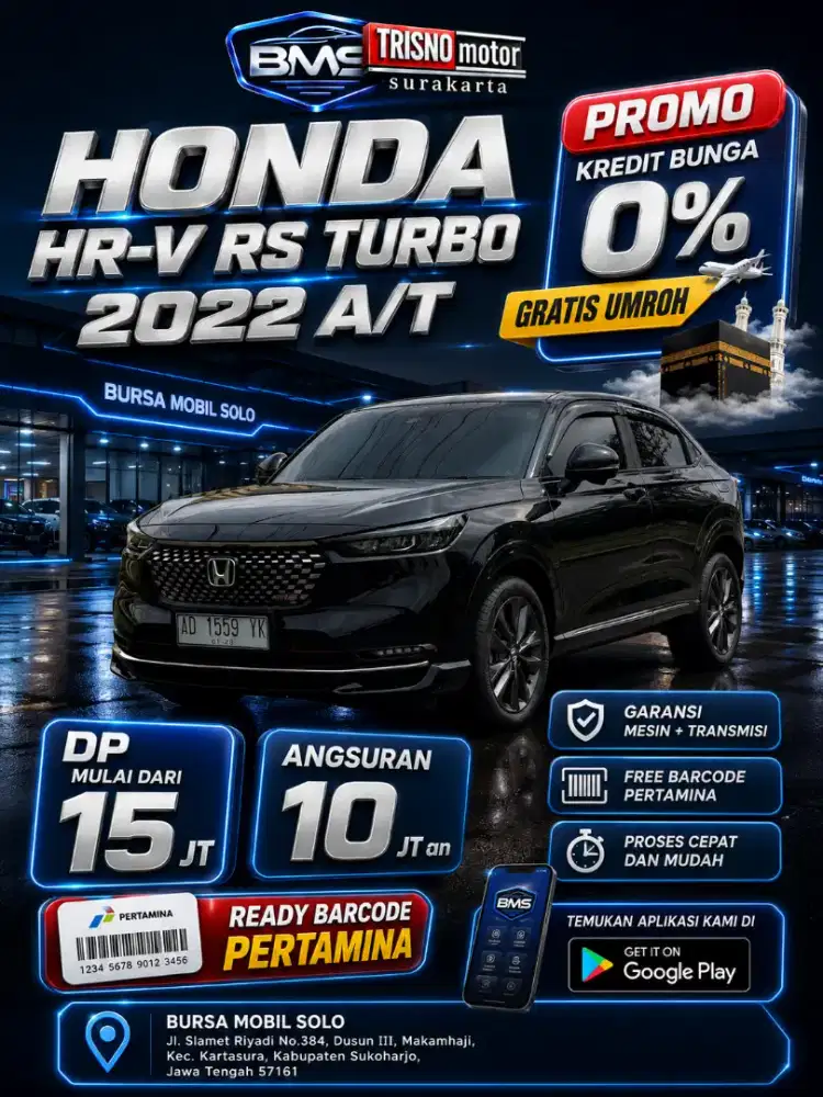 ( Dp 15 Jt) HR-V RS TURBO 2022 AT