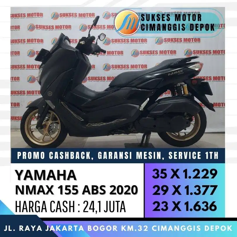 YAMAHA NEW NMAX 155 ABS 2020 CASH KREDIT PROMO POTONGAN DP 300