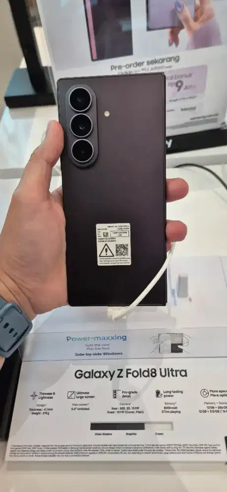 ZFOLD8ULTRA  12/256 FRE UPGRDE MEMORY DAPAT 512GB
