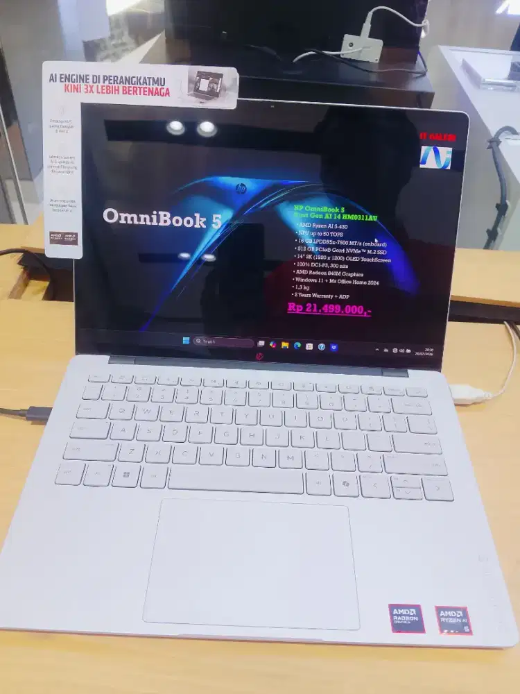 Laptop HP OmniBook 3 NG AI 14